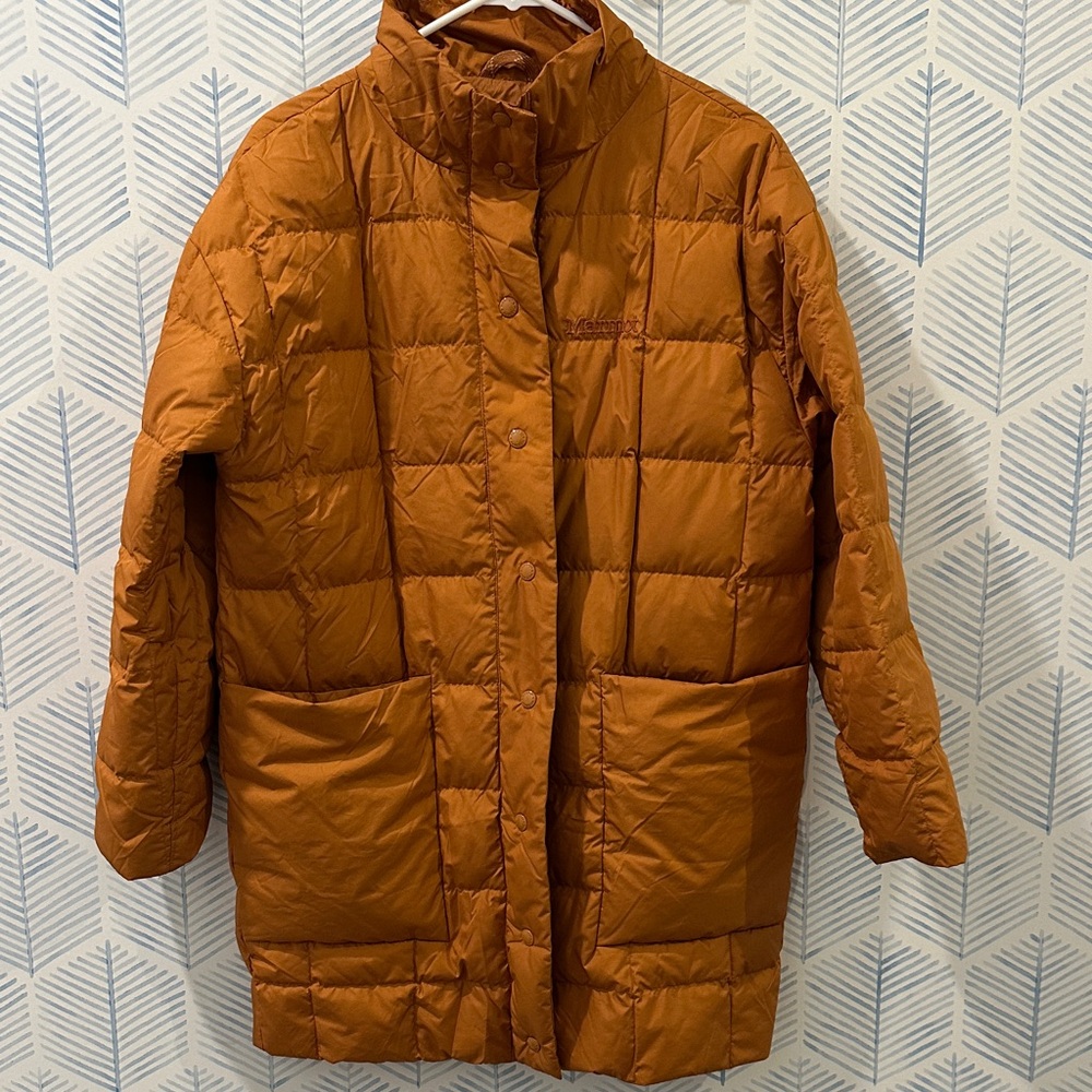 Mammot. Women's Orange Quilted down Jacket